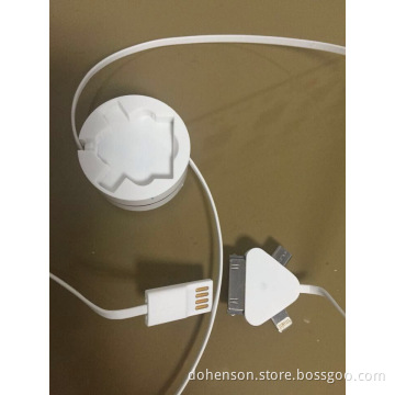 hot selling 3 in 1 retractable data cable